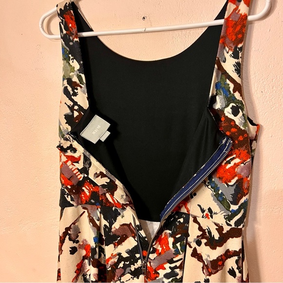 MAEVE Anthropologie Capelle Dress Med Fit & Flare Pockets Sleeveless Knee Length - Picture 9 of 11